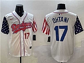 Men's Los Angeles Dodgers #17 Shohei Ohtani White Limited Stitched Jersey,baseball caps,new era cap wholesale,wholesale hats